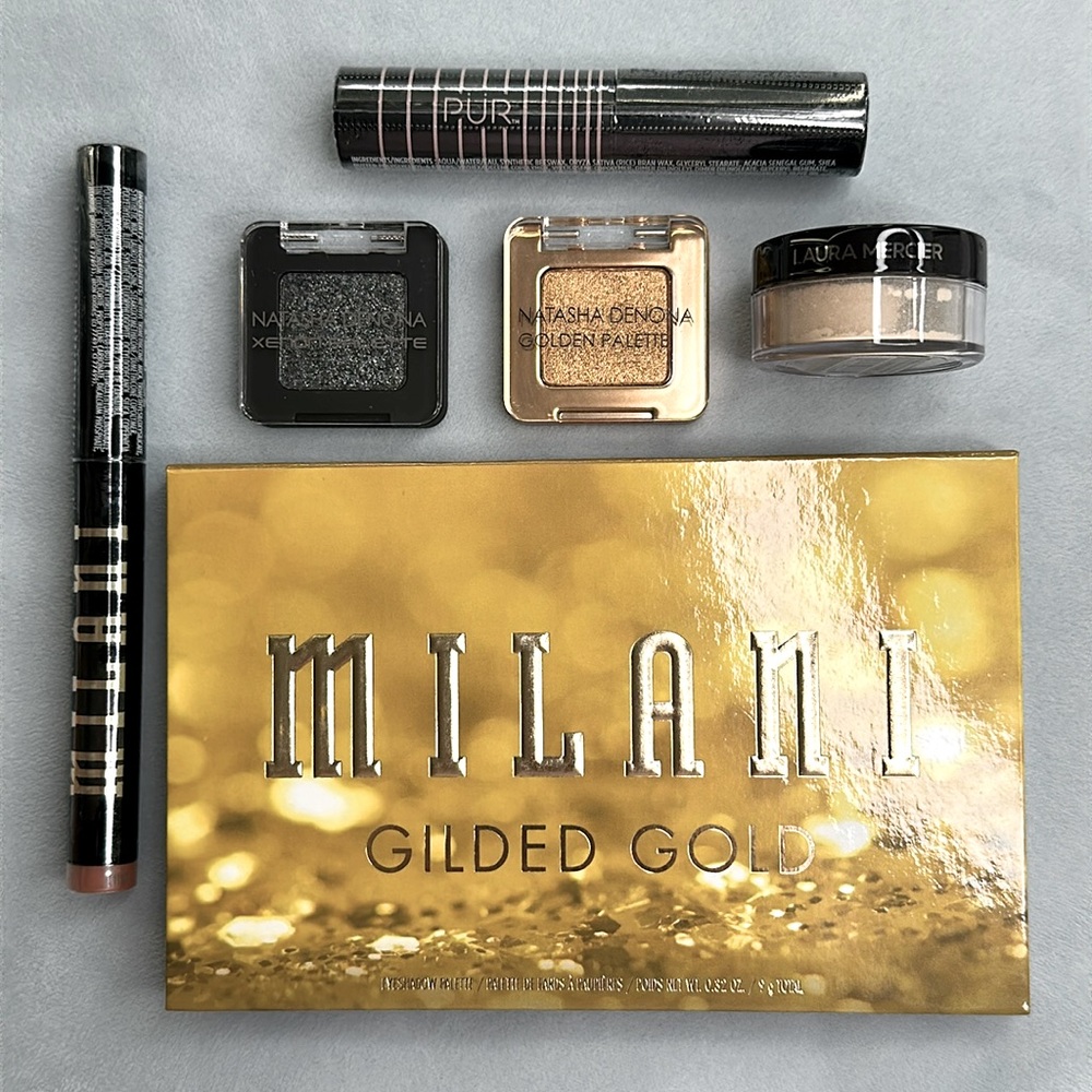 🎨 MILANI | GILDED GOLD EYESHADOW PALETTE & STICK - DELUXE EYE SAMPLES